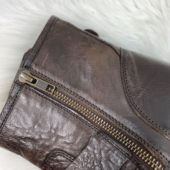 Seychelles Boots Dark Brown Leather Women's Size 6 Buckle Strap Ankles Booties - Picture 9 of 11